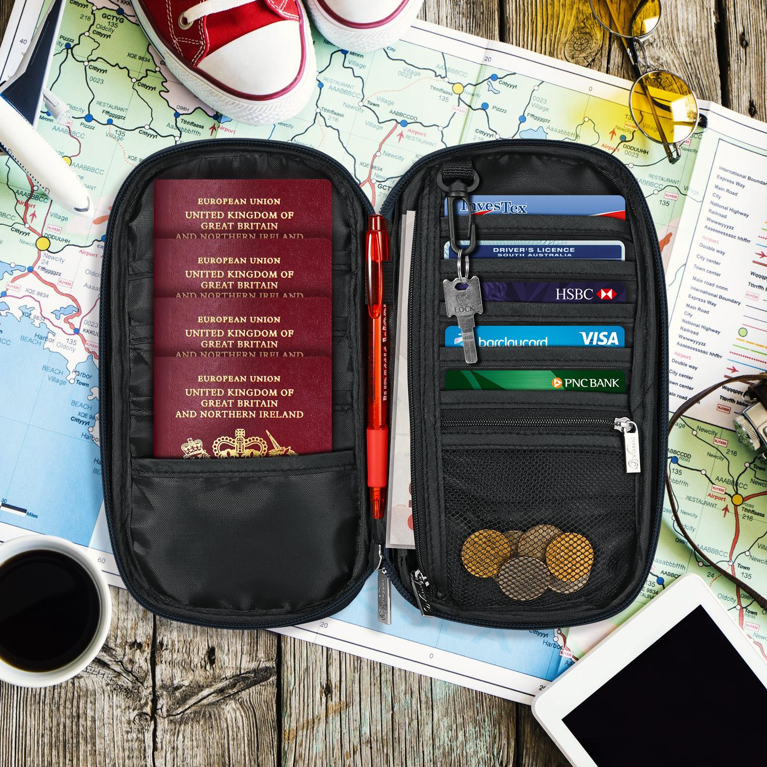 VINSANI DELUXE PASSPORT ORG NAVY BLUE 1010327